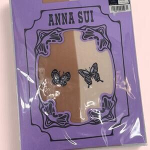 Anna sui butterfly print sheer tights